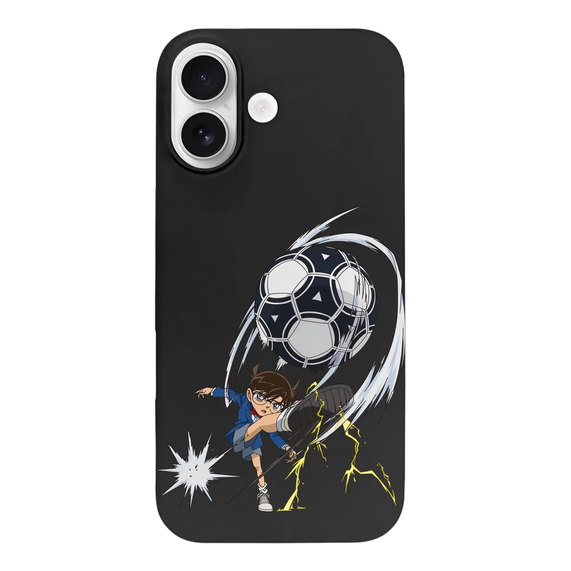 名探偵コナン グッズ 江戸川 コナン - iPhone 17 シリーズ シリコンケース 薄型 耐衝撃 指紋防止 ソフトタッチカバー 精密フィット 傷防止 保護ケース iPhone 17/17 Air/17 Pro/17 Pro Max 対応